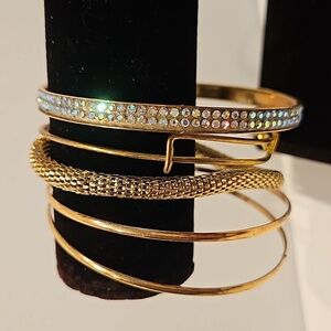 5 Pc. 2 7/8"Dia. Bangle Bracelet Lot